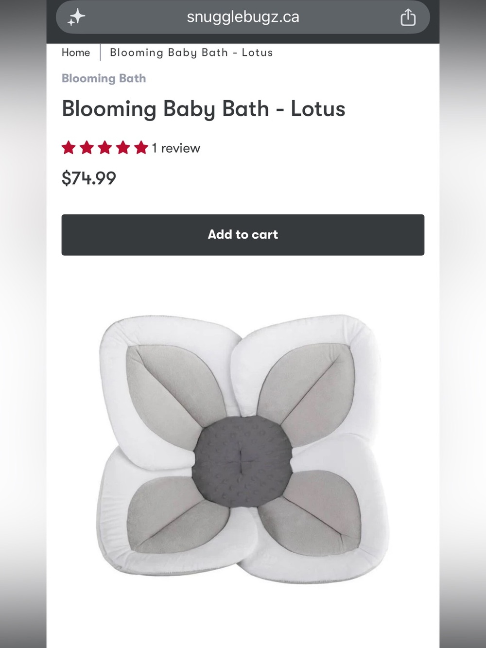 Blooming Lotus Baby Bath